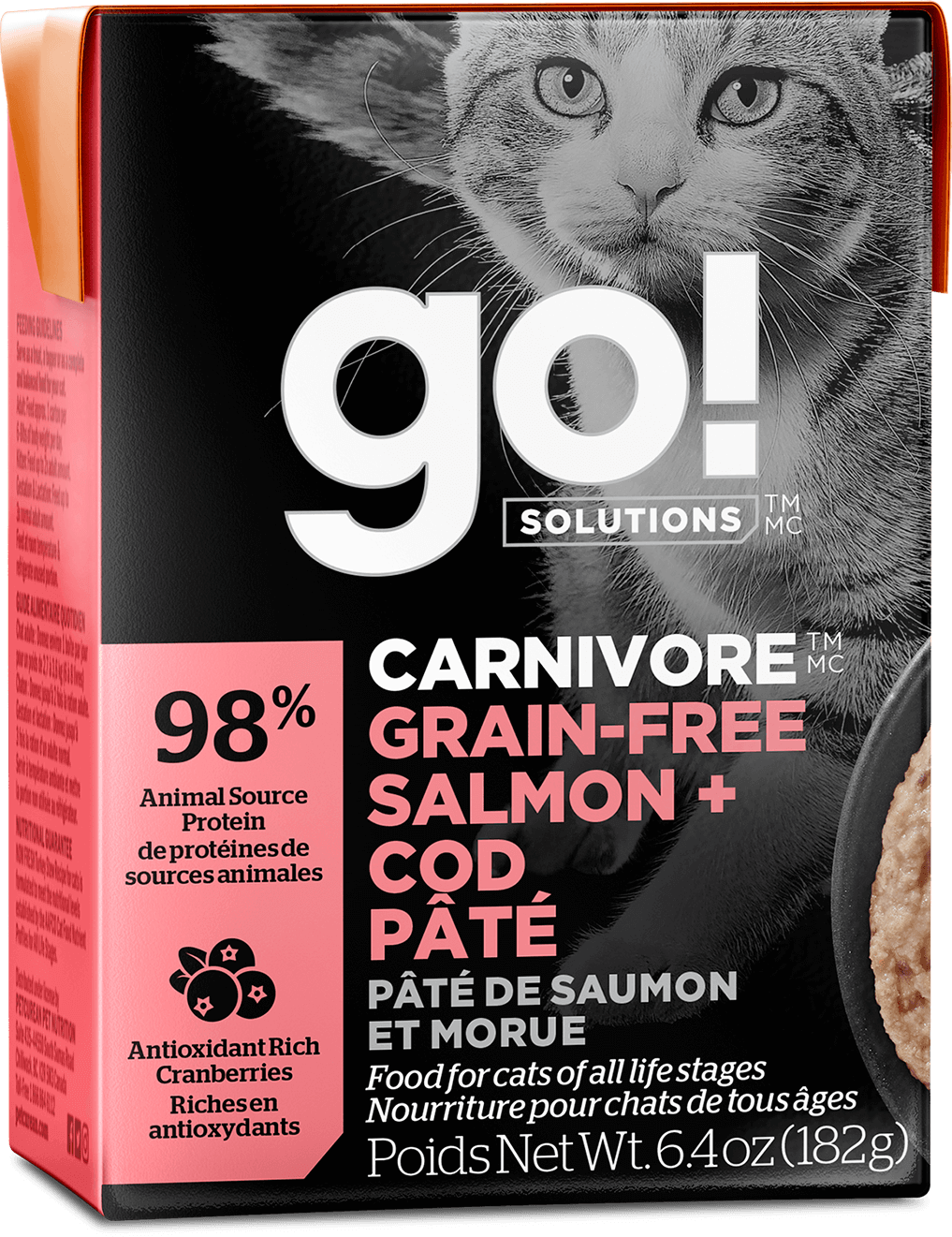GO! Solutions Carnivore Grain-Free Salmon + Cod Pâté